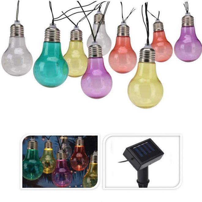 Sfeervolle Solar Feestverlichting – 10 LED Lampen