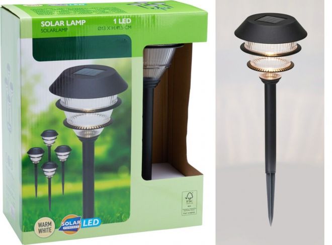 Set van 4 Solar Tuinlampen – Luxe Sfeer voor Elke Tuin